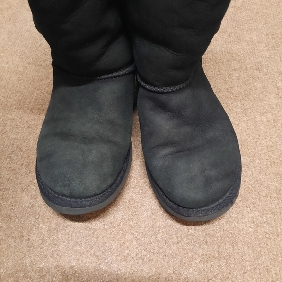 UGG Bailey Button Triplet Boots 1873 Black Size 5 - Picture 5 of 7